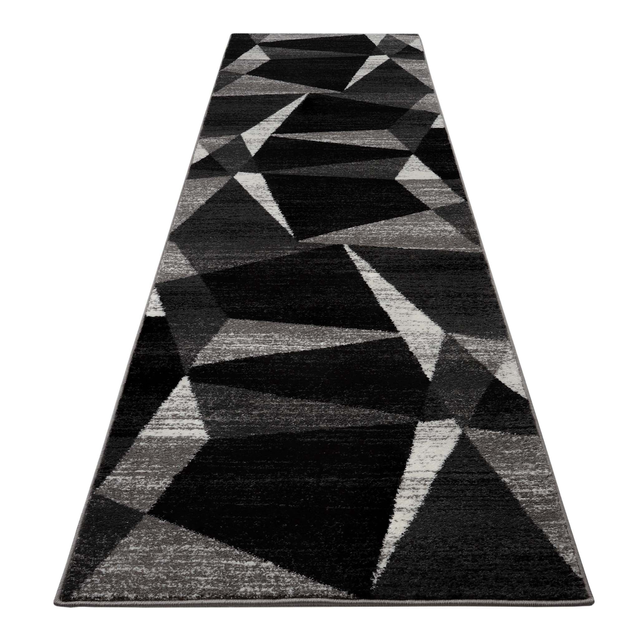Adore Geometric Textural Rug Grey