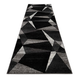 Adore Geometric Textural Rug Grey