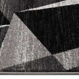 Adore Geometric Textural Rug Grey