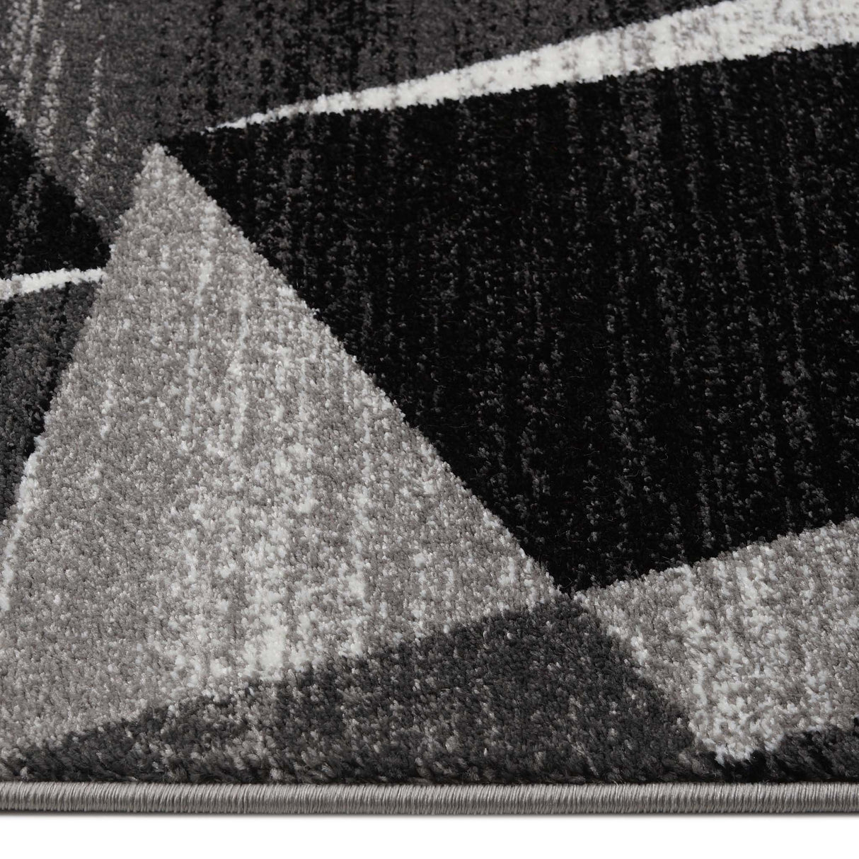 Adore Geometric Textural Rug Grey
