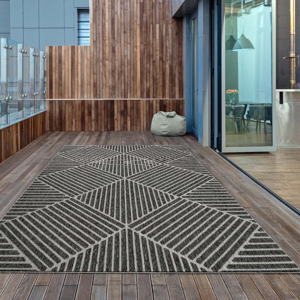 Alpha Outdoor Rug Grey