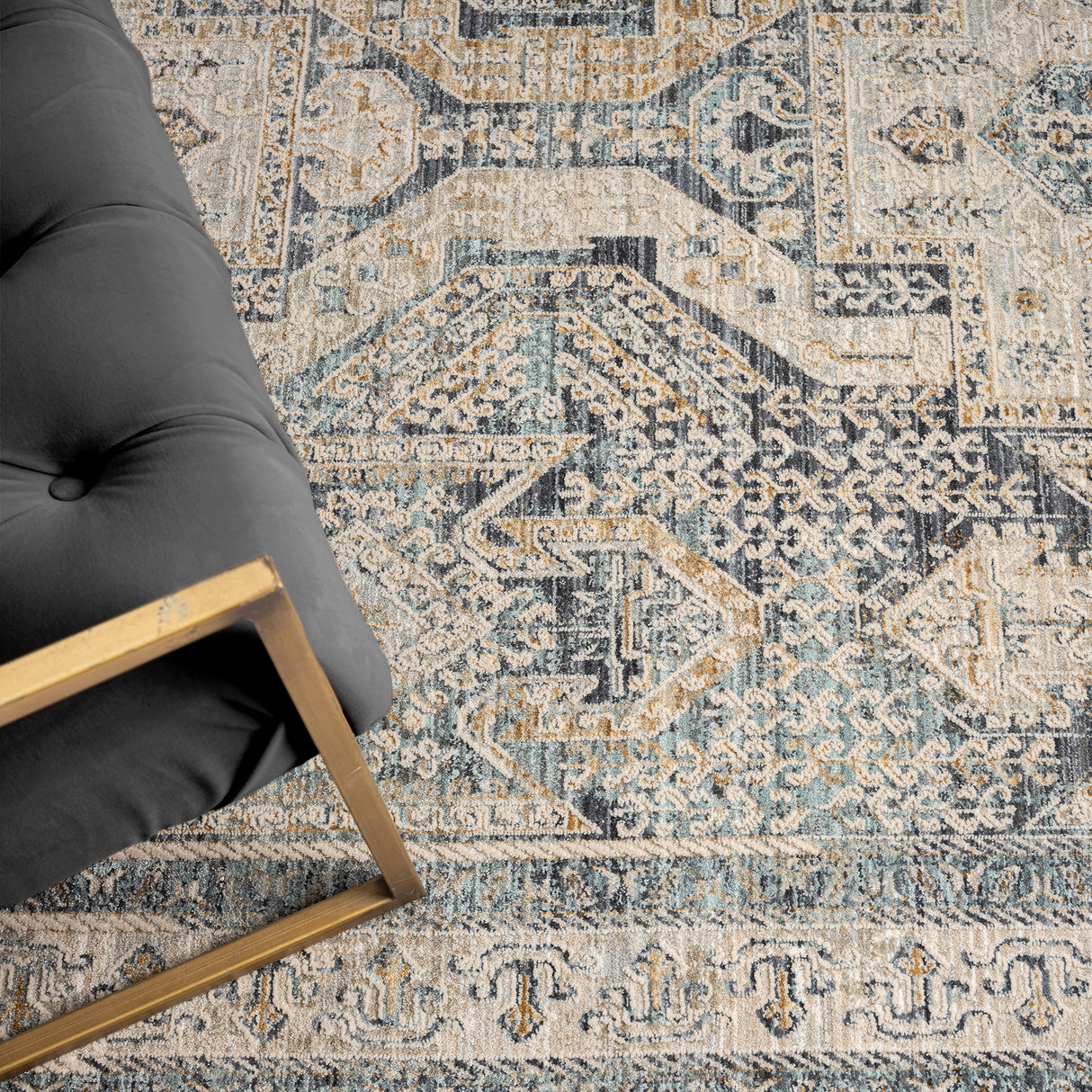 Aubre Contemporary Rug Charcoal