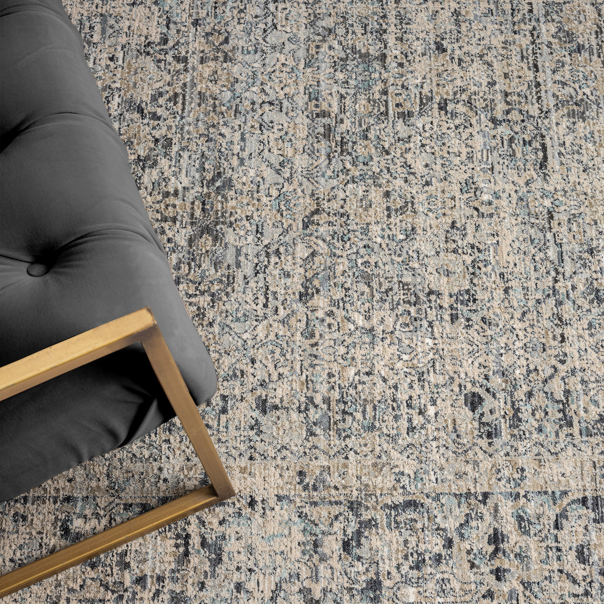 Aubre Contemporary Rug Charcoal