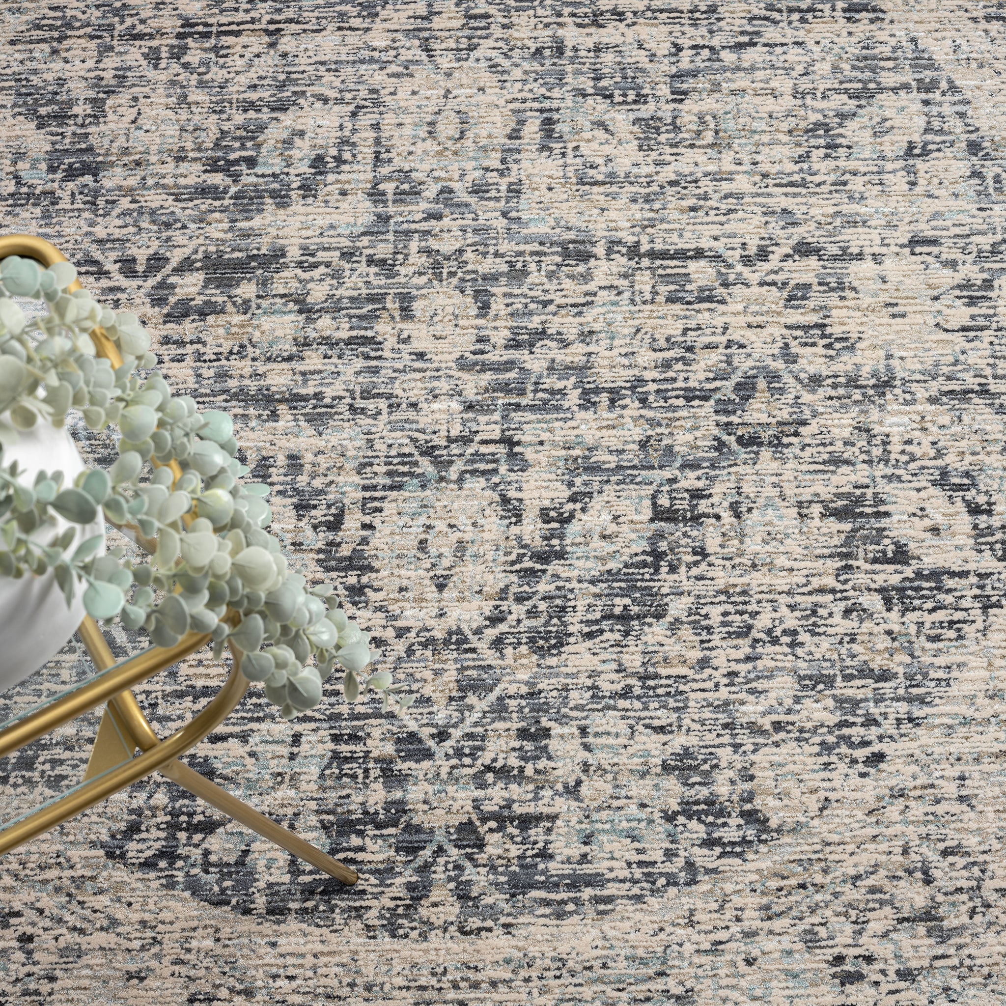 Aubre Contemporary Rug Charcoal