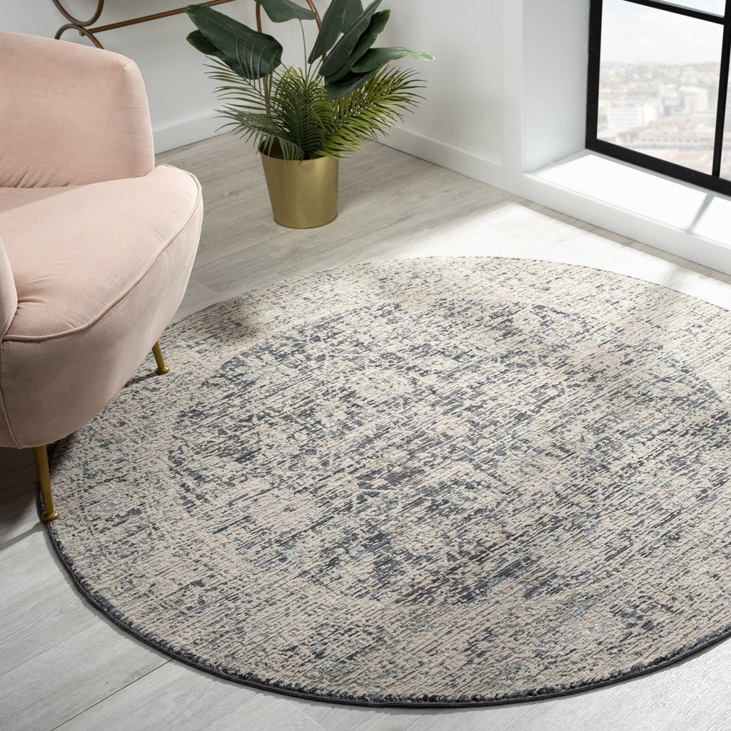 Aubre Contemporary Circular Rug