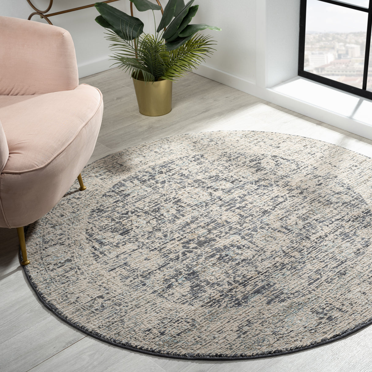 Aubre Contemporary Rug Charcoal