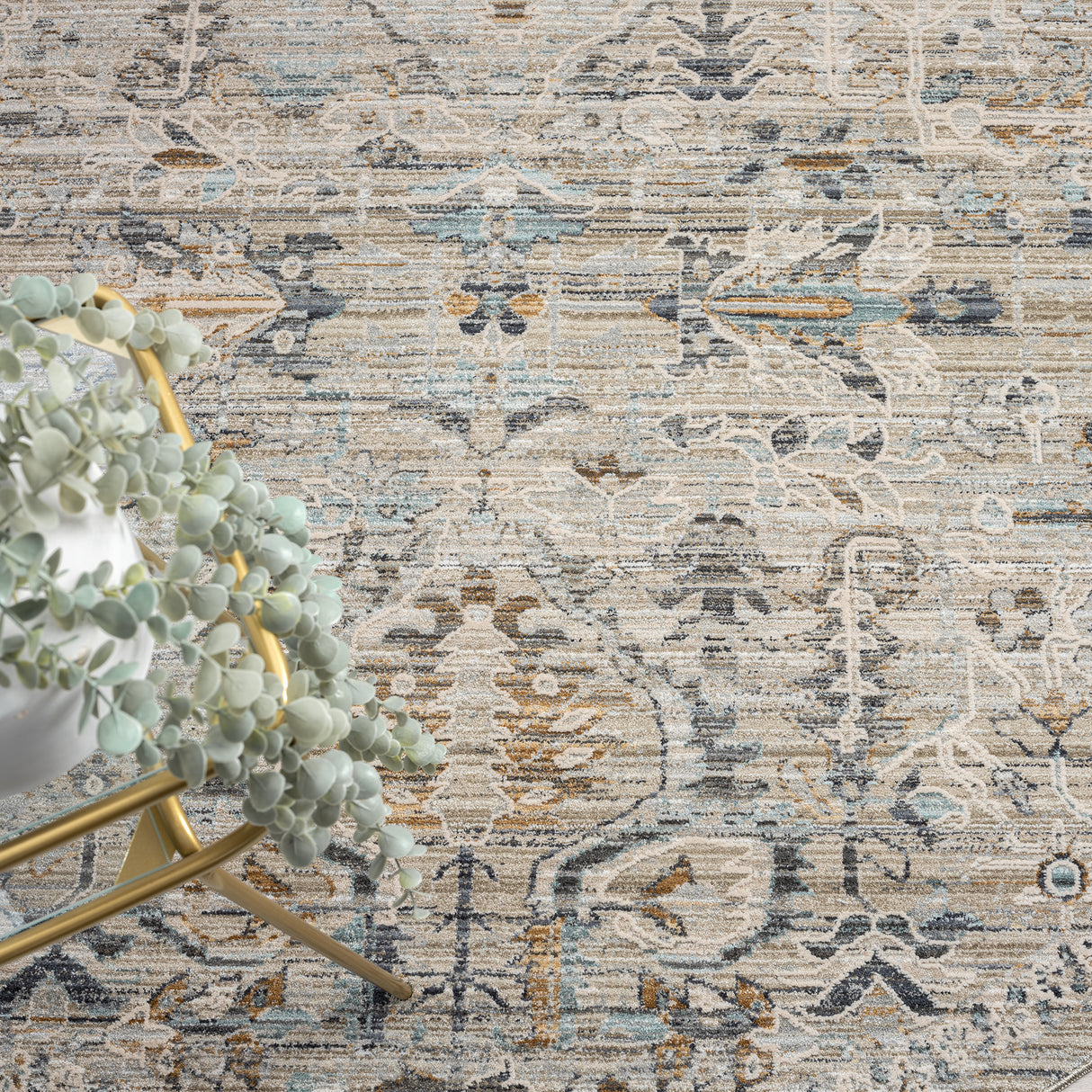Aubre Contemporary Rug Taupe
