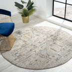 Aubre Contemporary Circular Rug