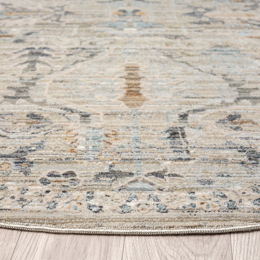 Aubre Contemporary Circular Rug