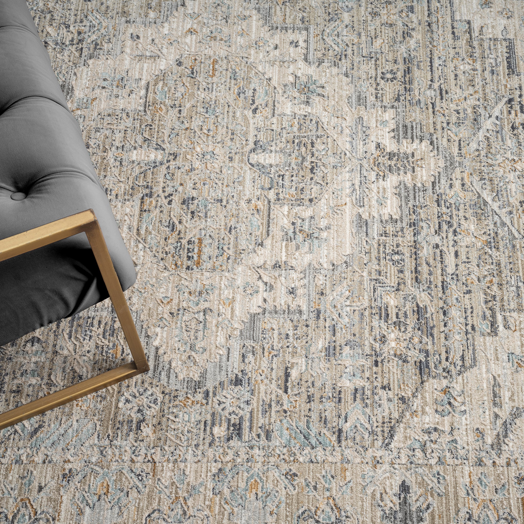Aubre Contemporary Rug Taupe