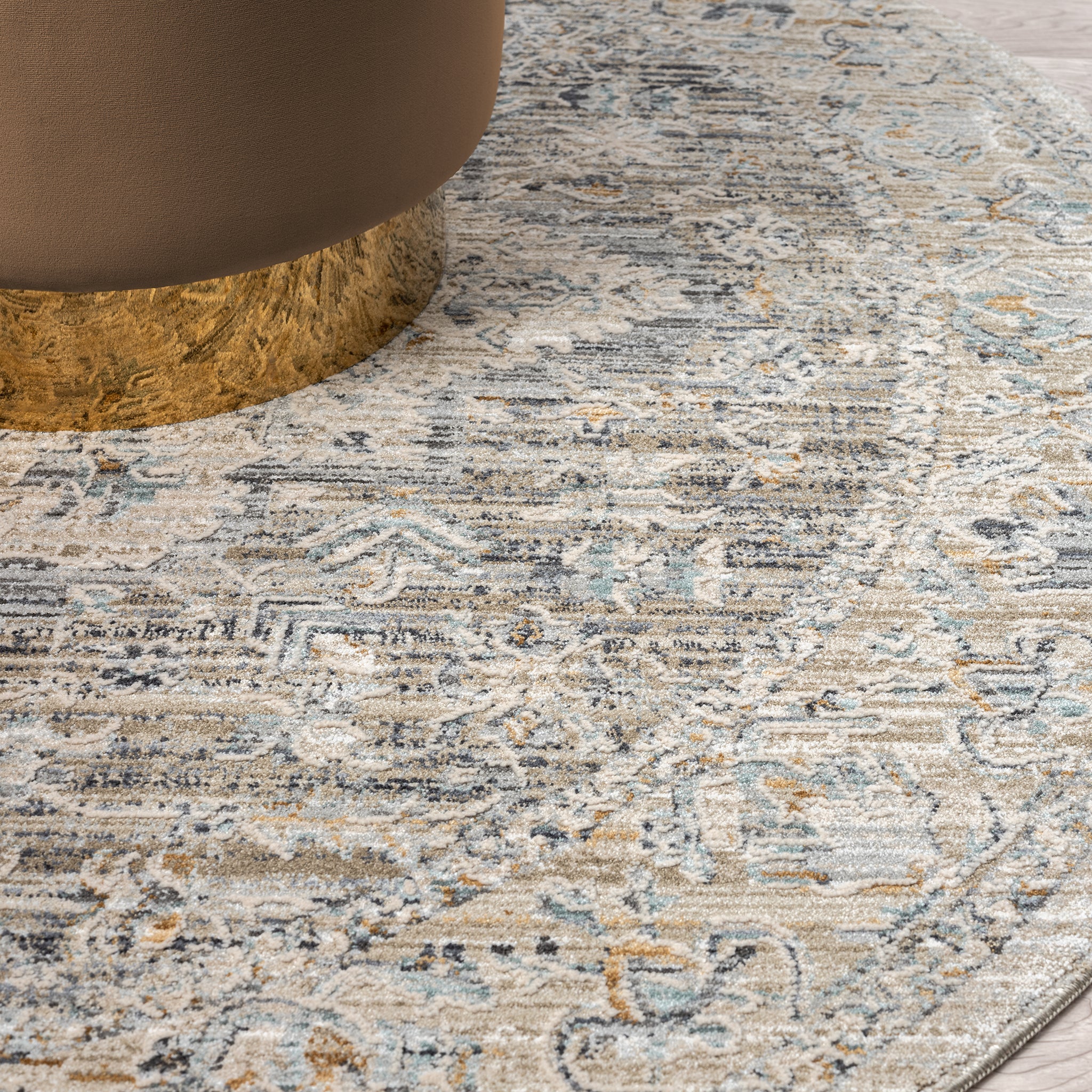 Aubre Contemporary Circular Rug