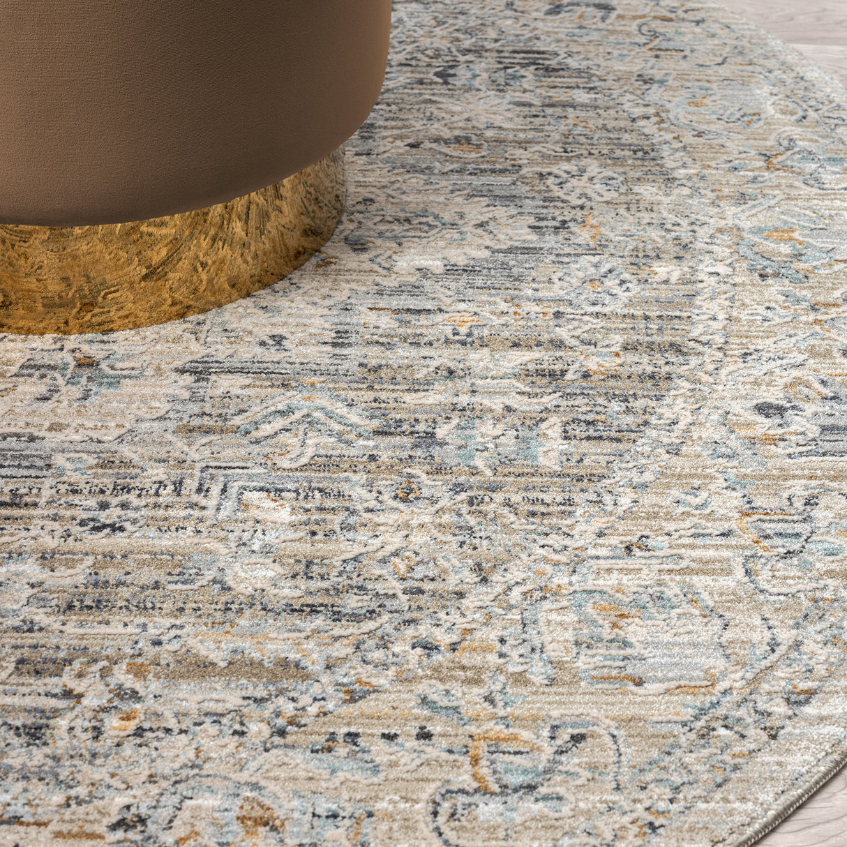 Aubre Contemporary Rug Taupe