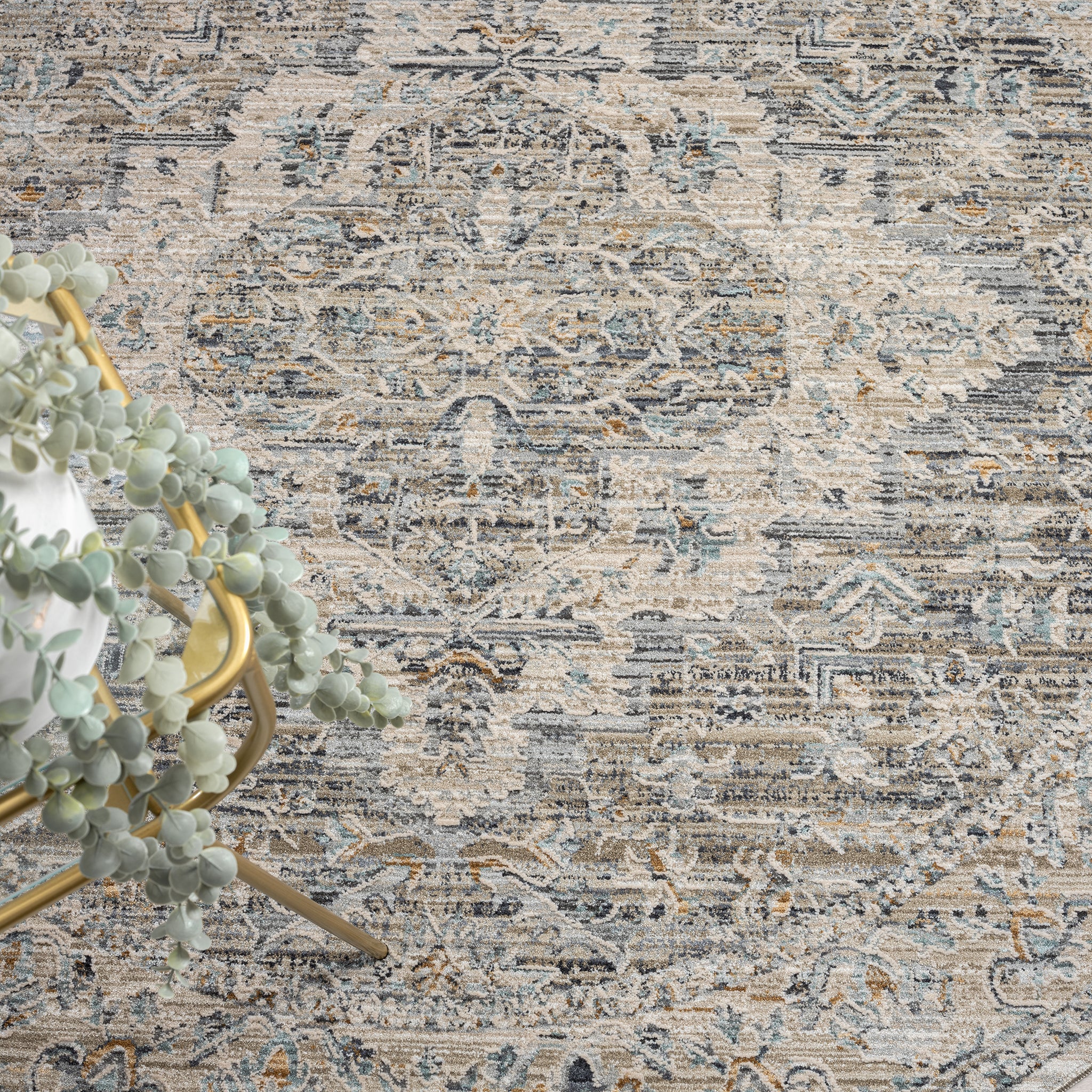 Aubre Contemporary Circular Rug