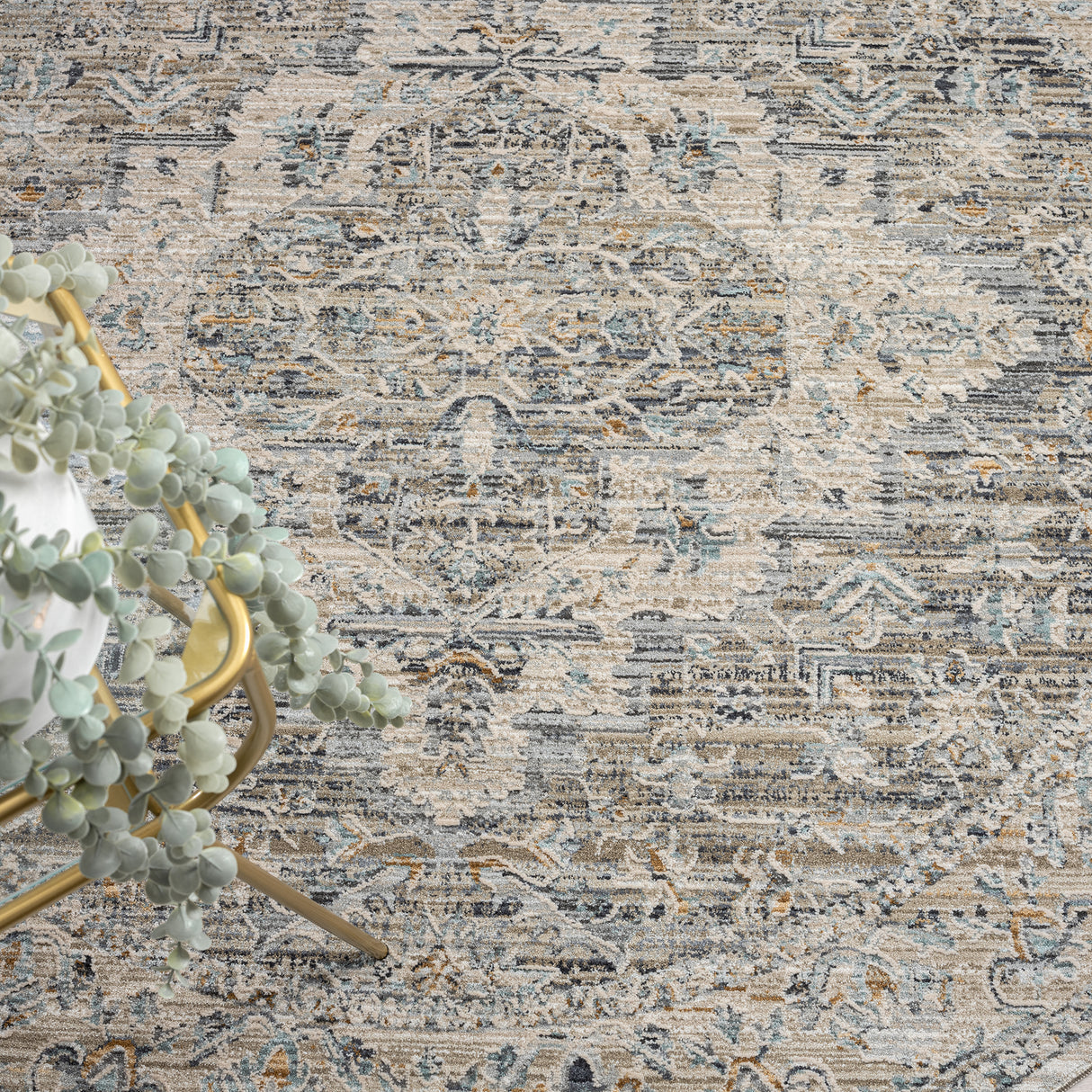 Aubre Contemporary Rug Taupe