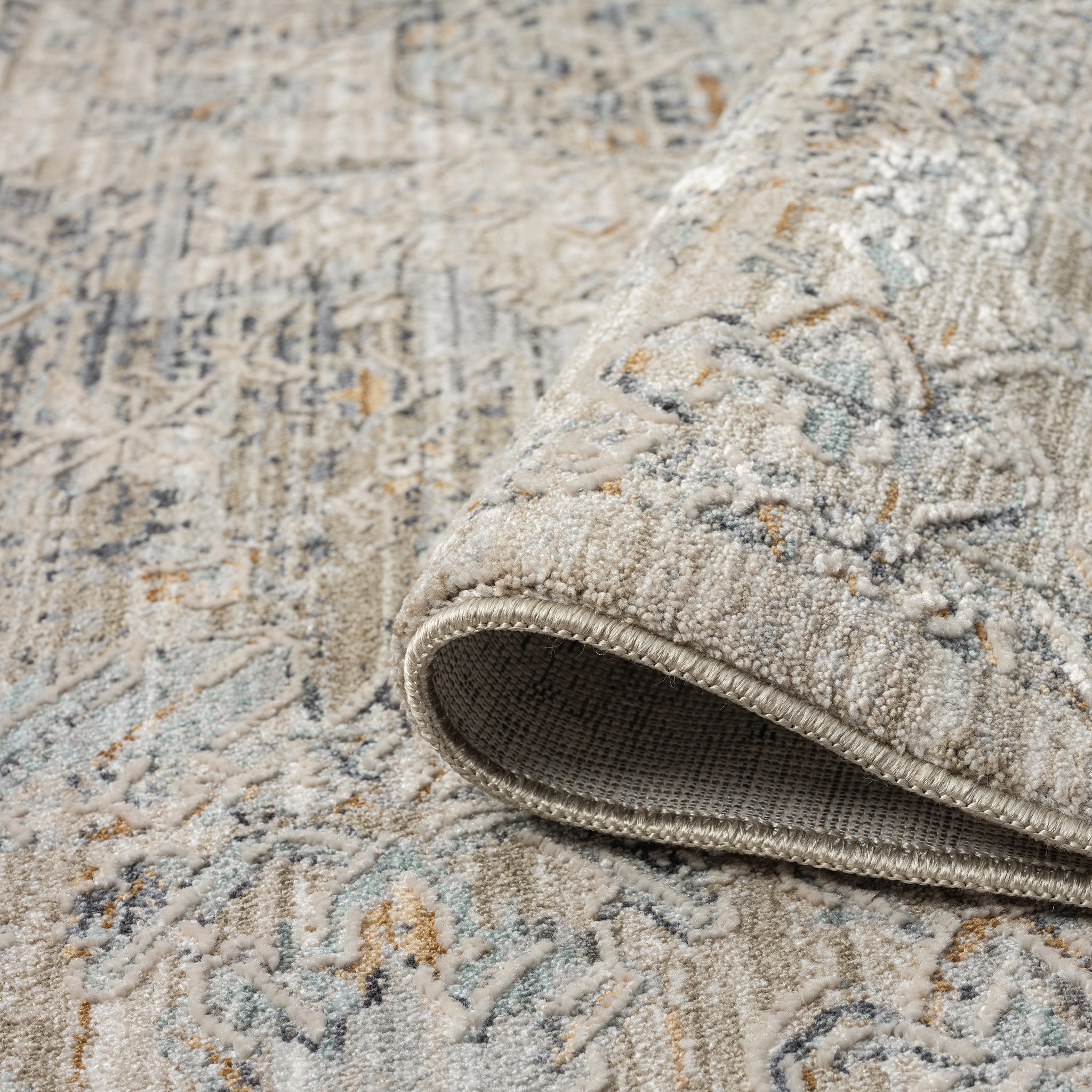 Aubre Contemporary Rug Taupe
