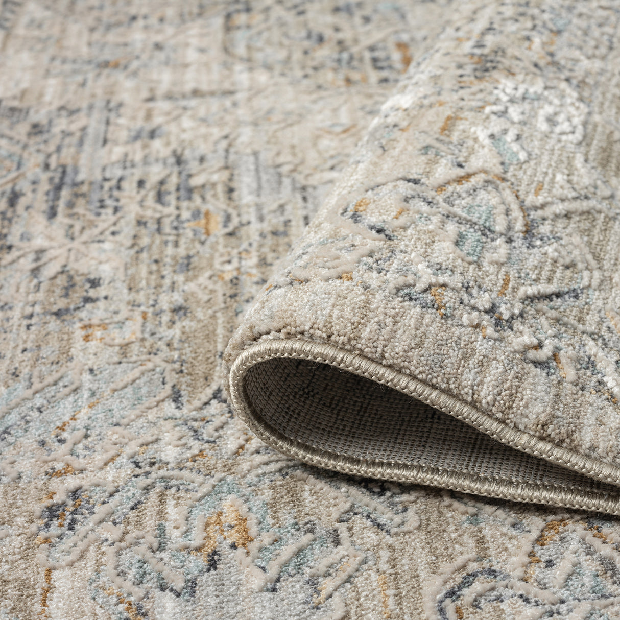 Aubre Contemporary Rug Taupe