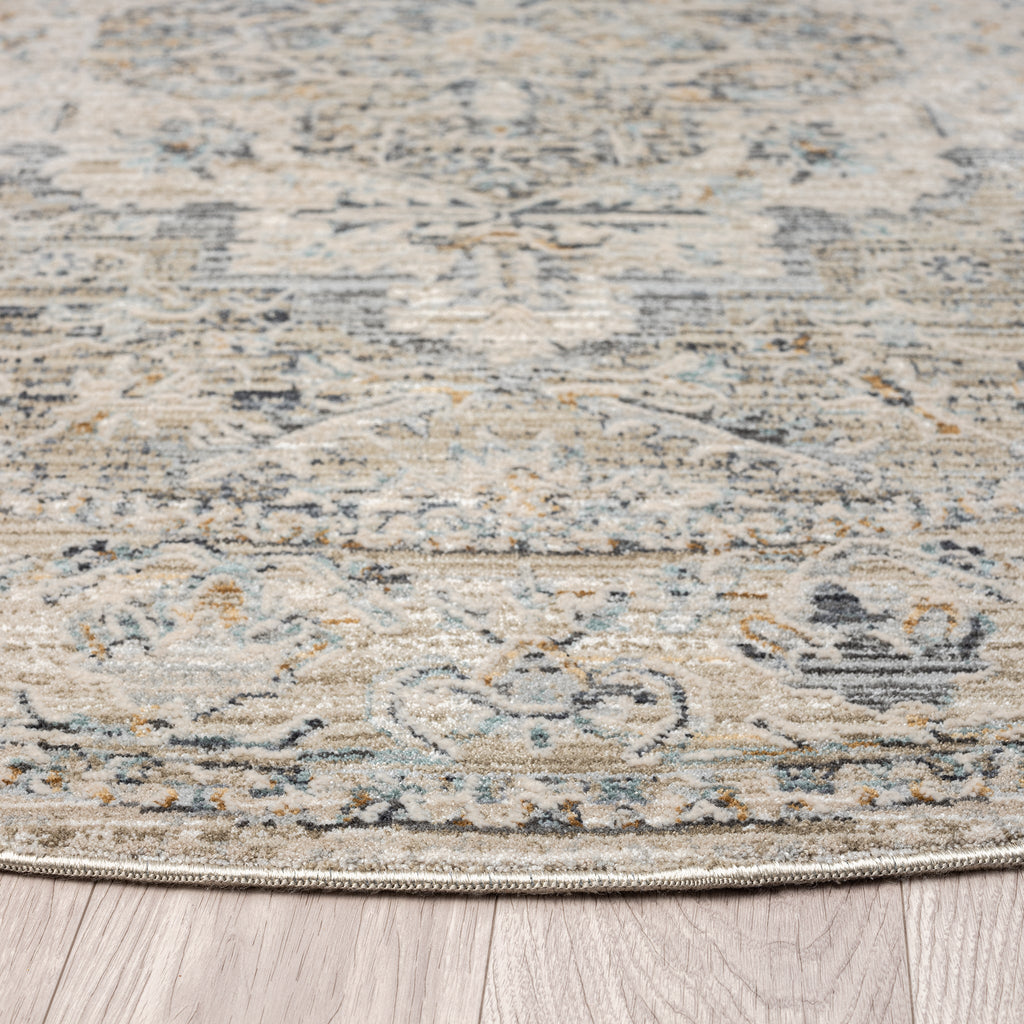 Aubre Contemporary Circular Rug