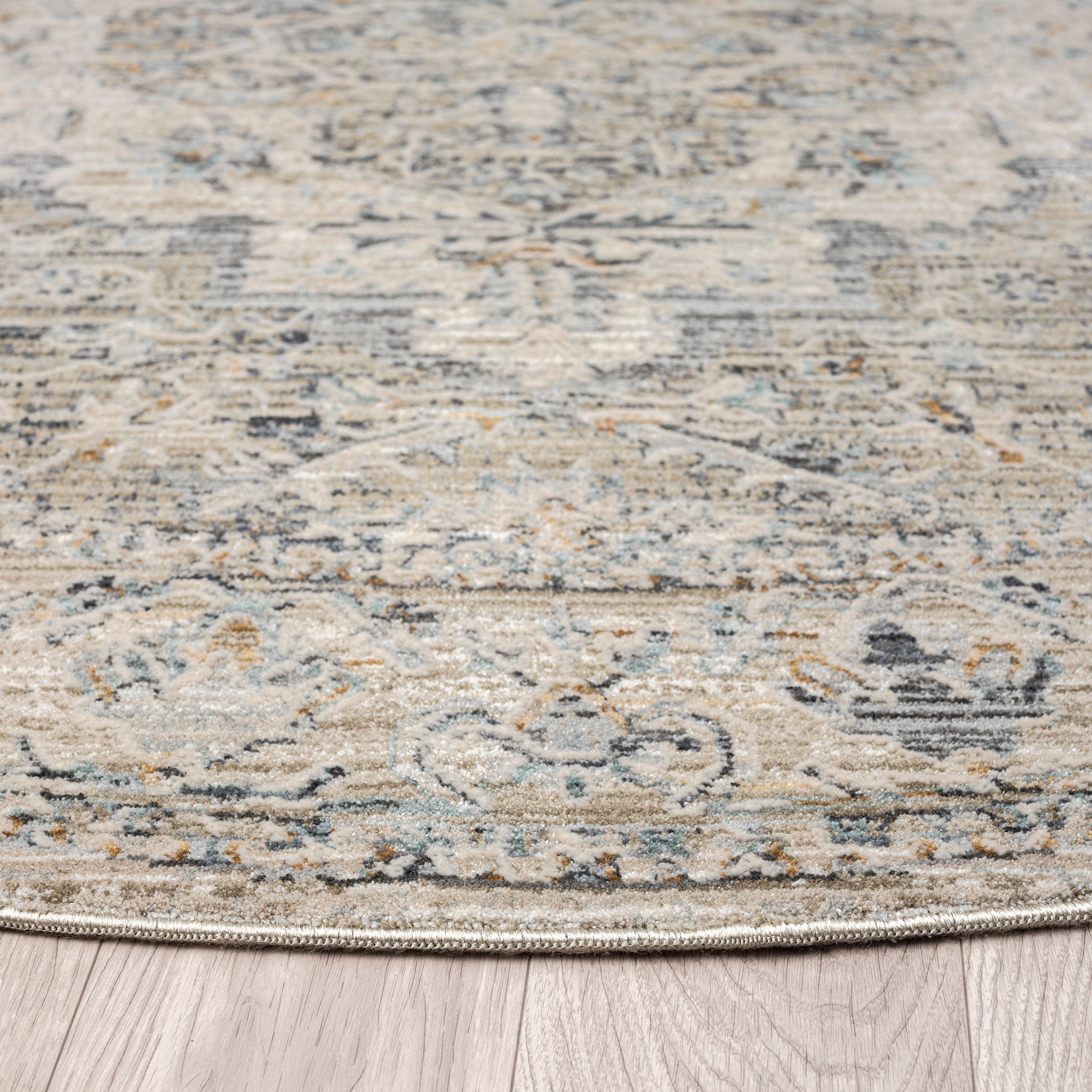 Aubre Contemporary Circular Rug