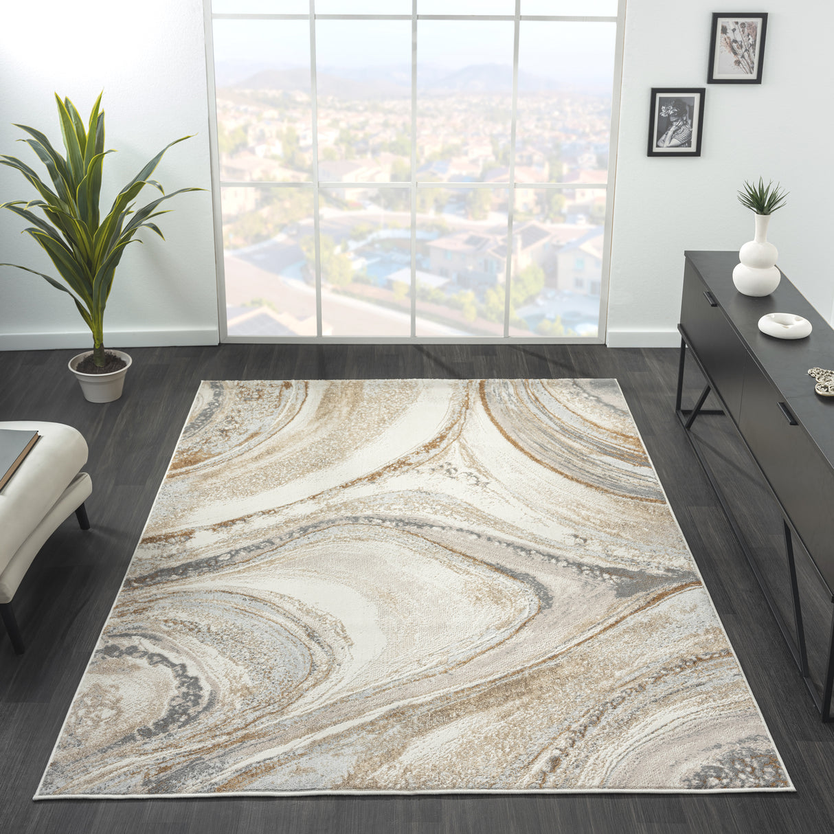 Avani Marble Rug Sand