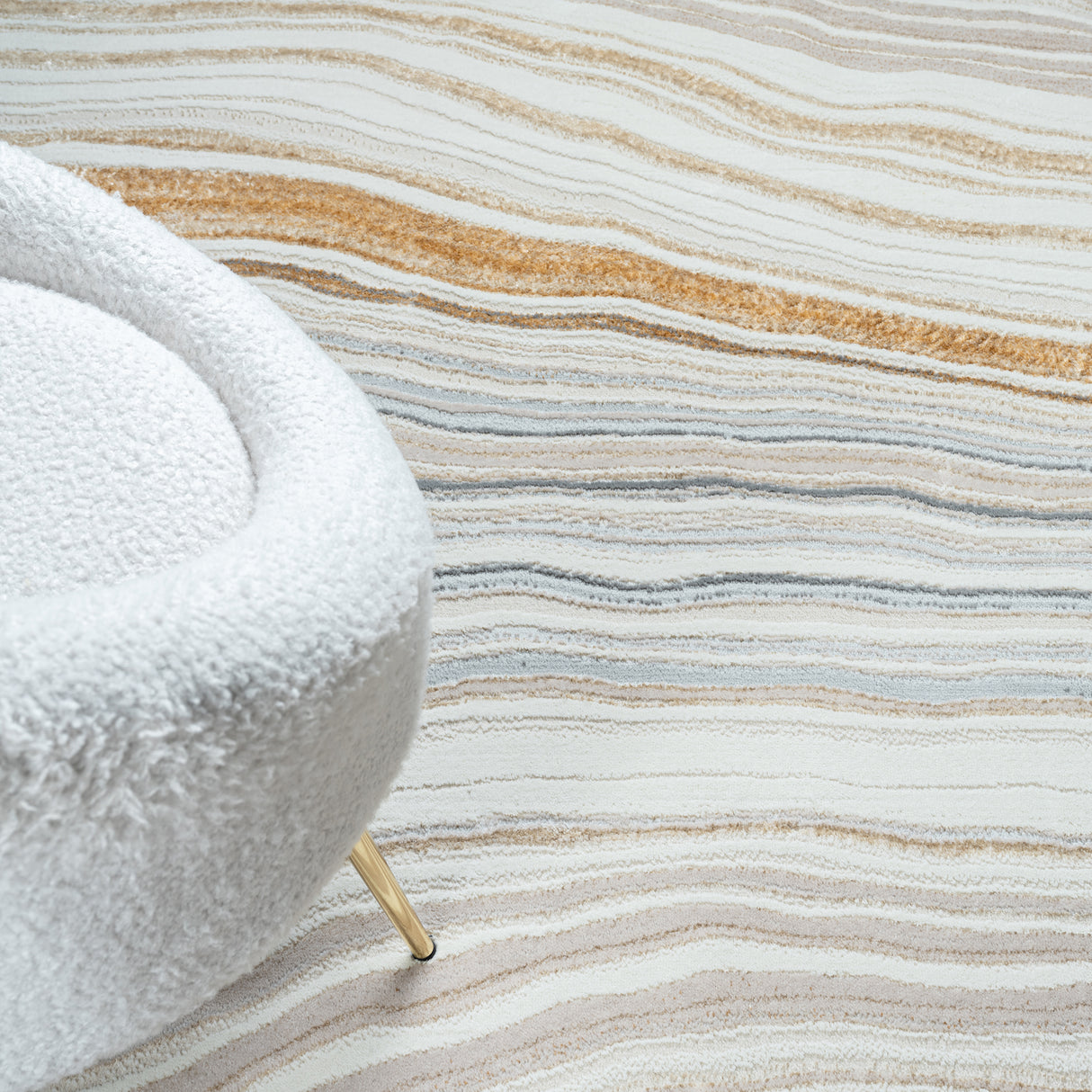 Avani Marble Rug Stone