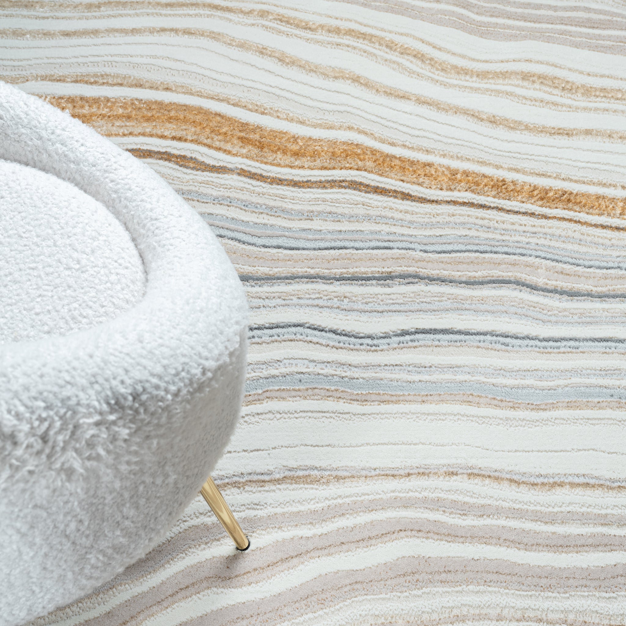 Avani Marble Rug Stone