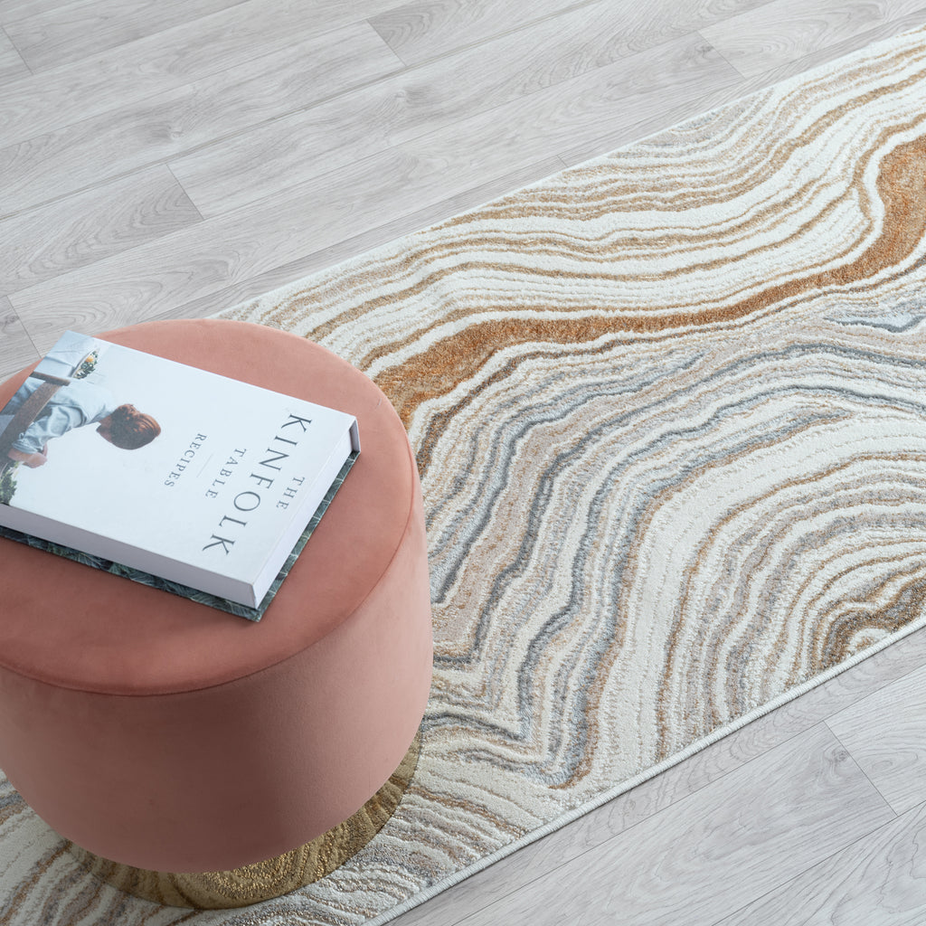 Avani Marble Rug Stone