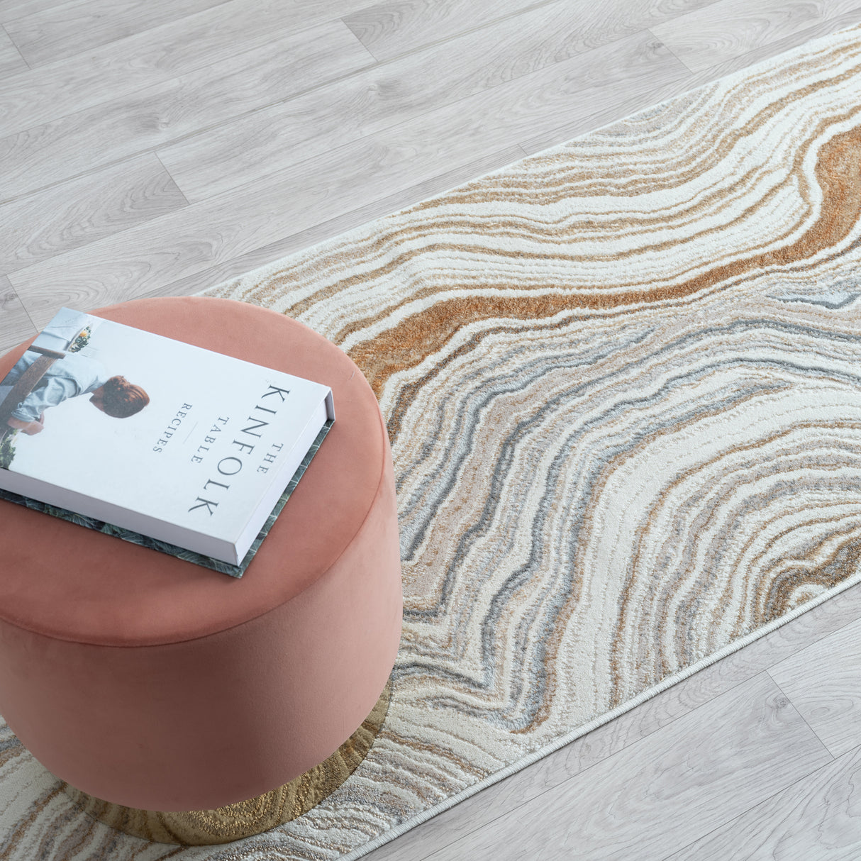 Avani Marble Rug Stone