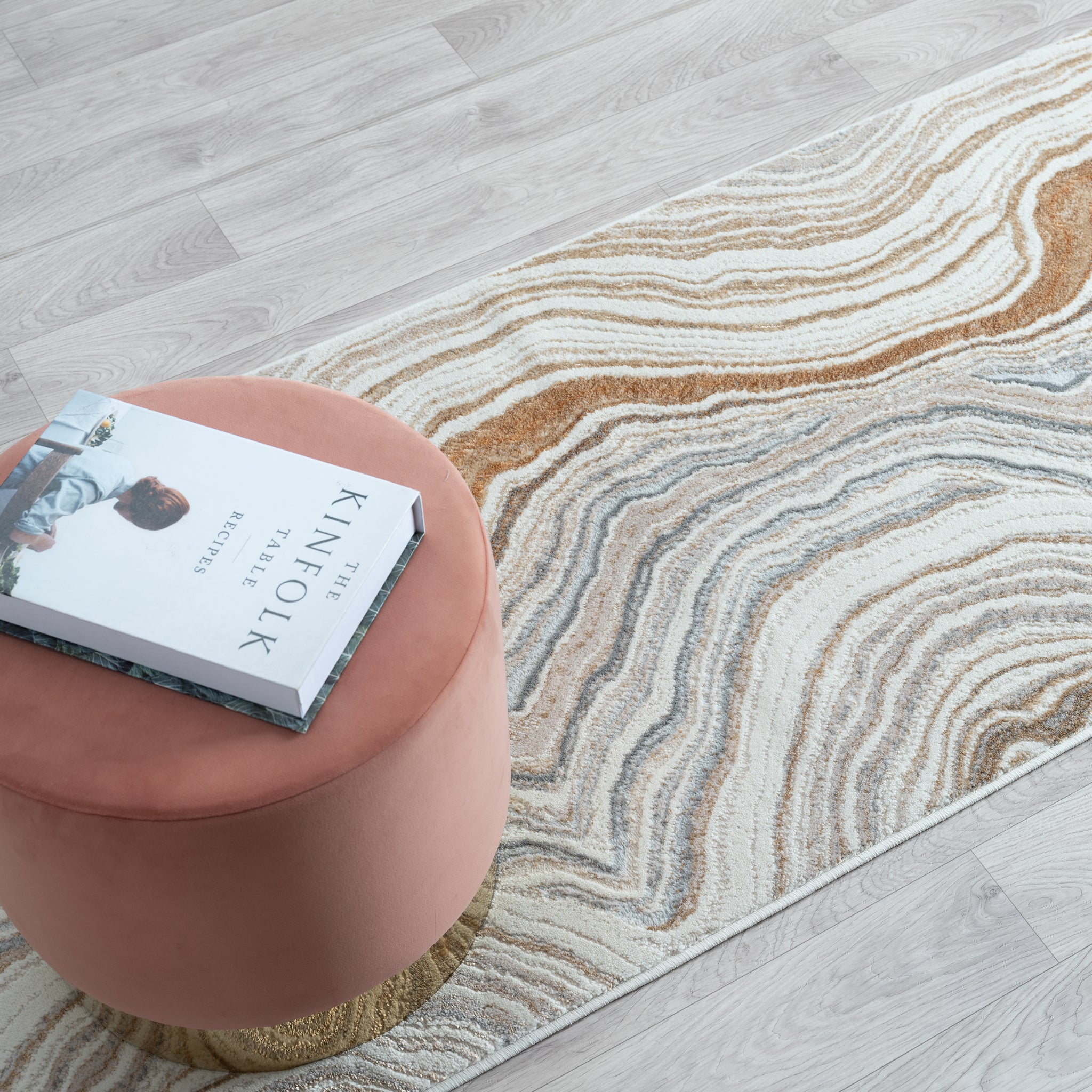 Avani Marble Rug Stone