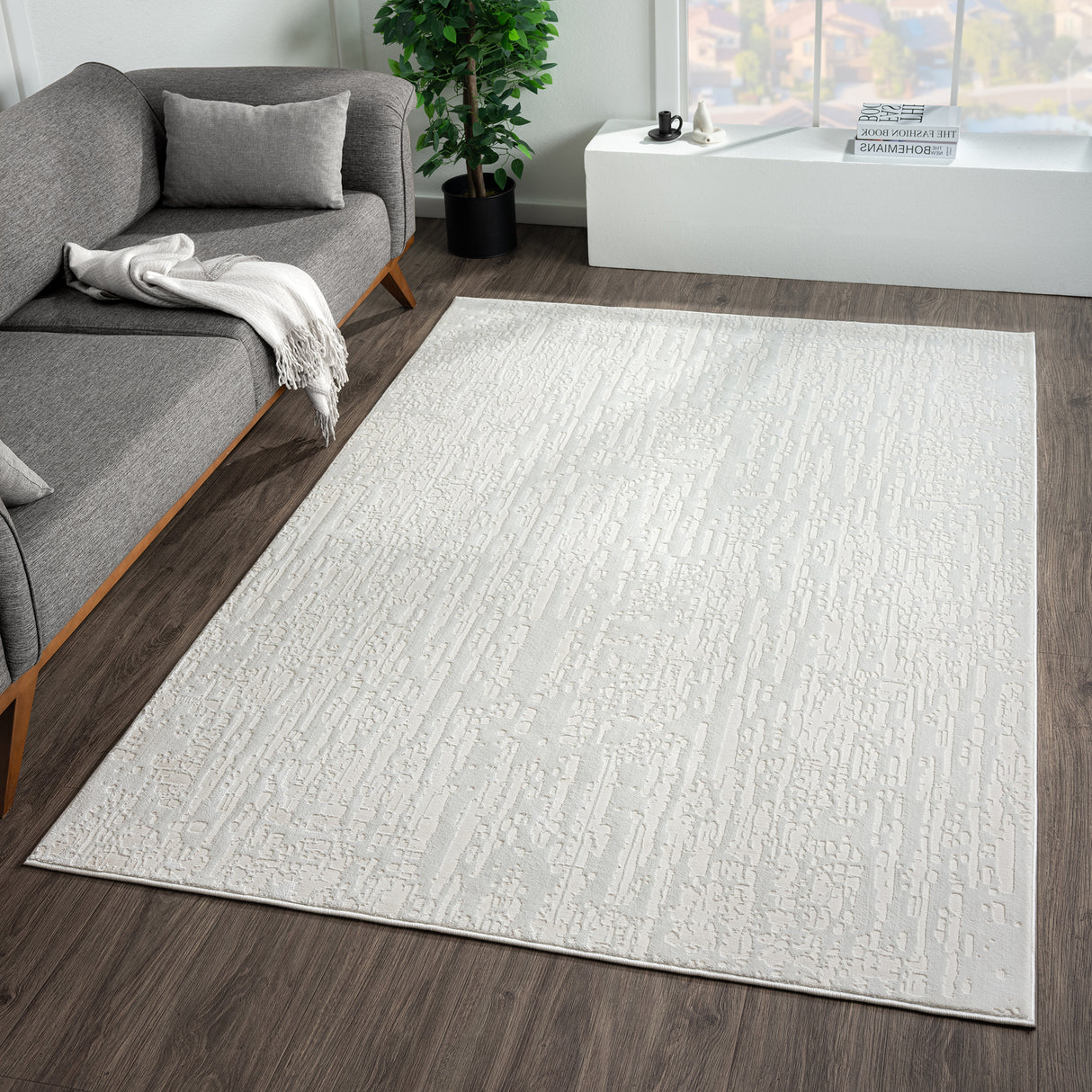 Grande Jacquard Rug Pearl
