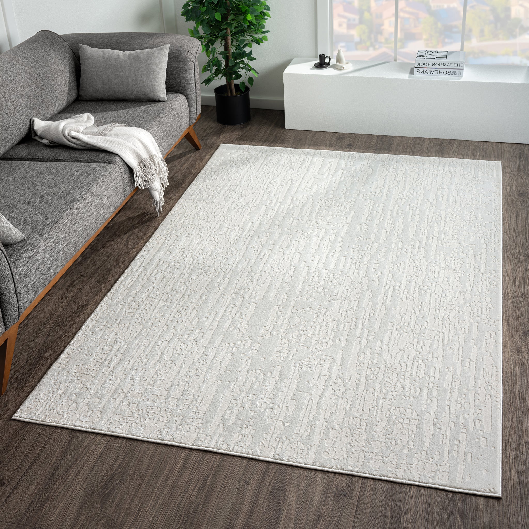 Grande Jacquard Rug Pearl