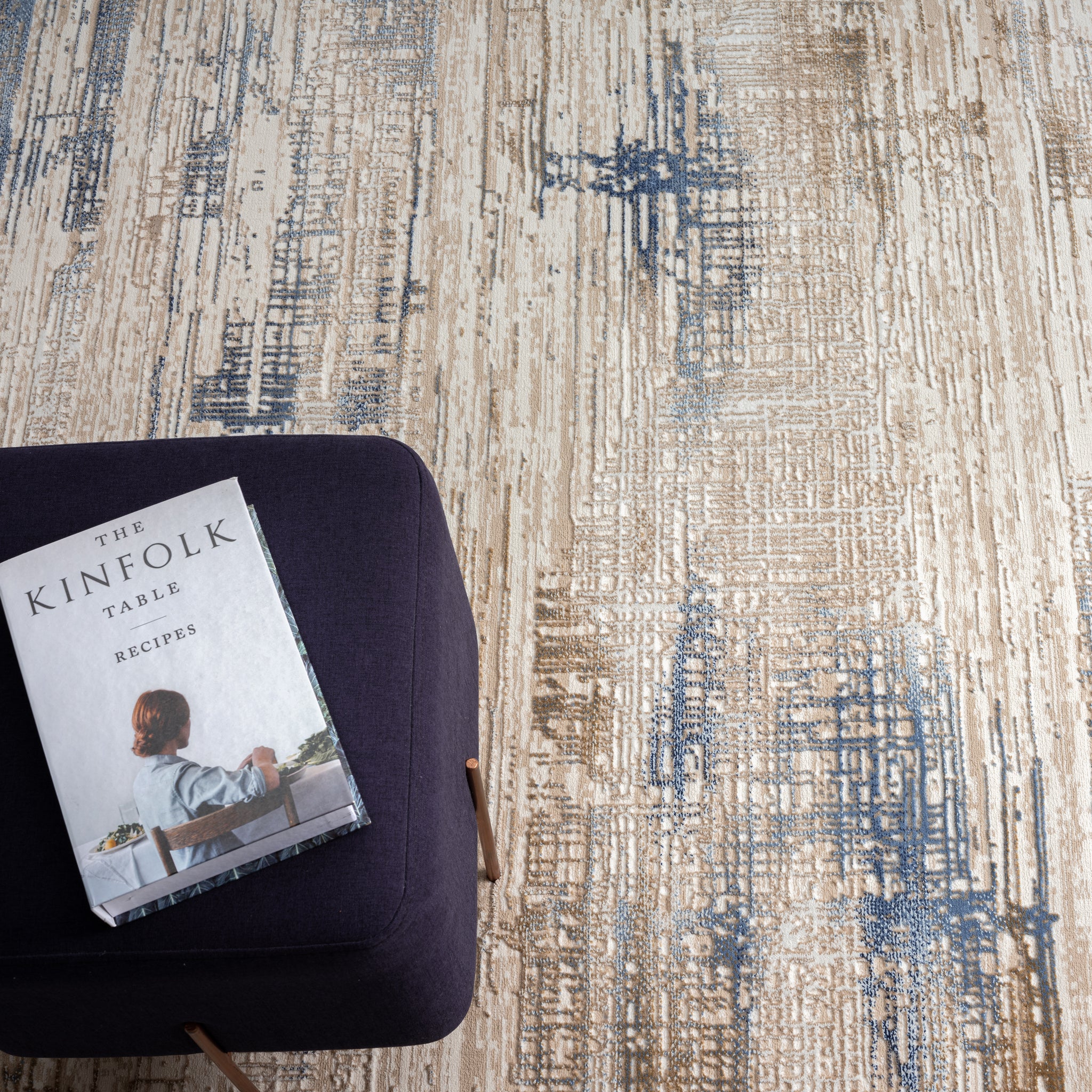 Grande Jacquard Rug Stone