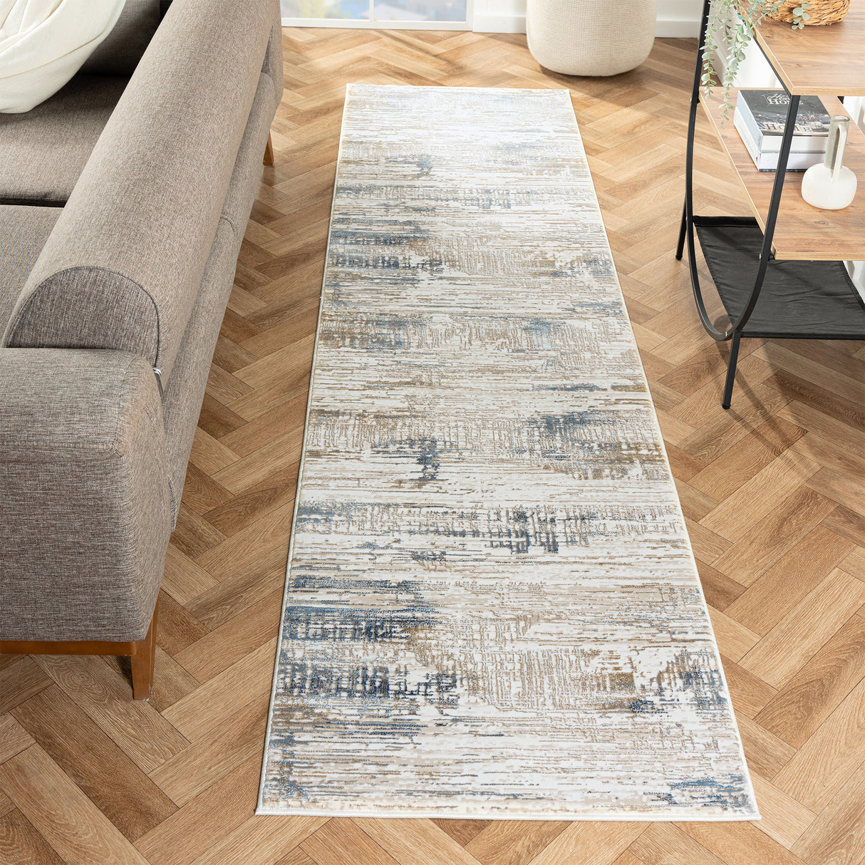 Grande Jacquard Rug Stone