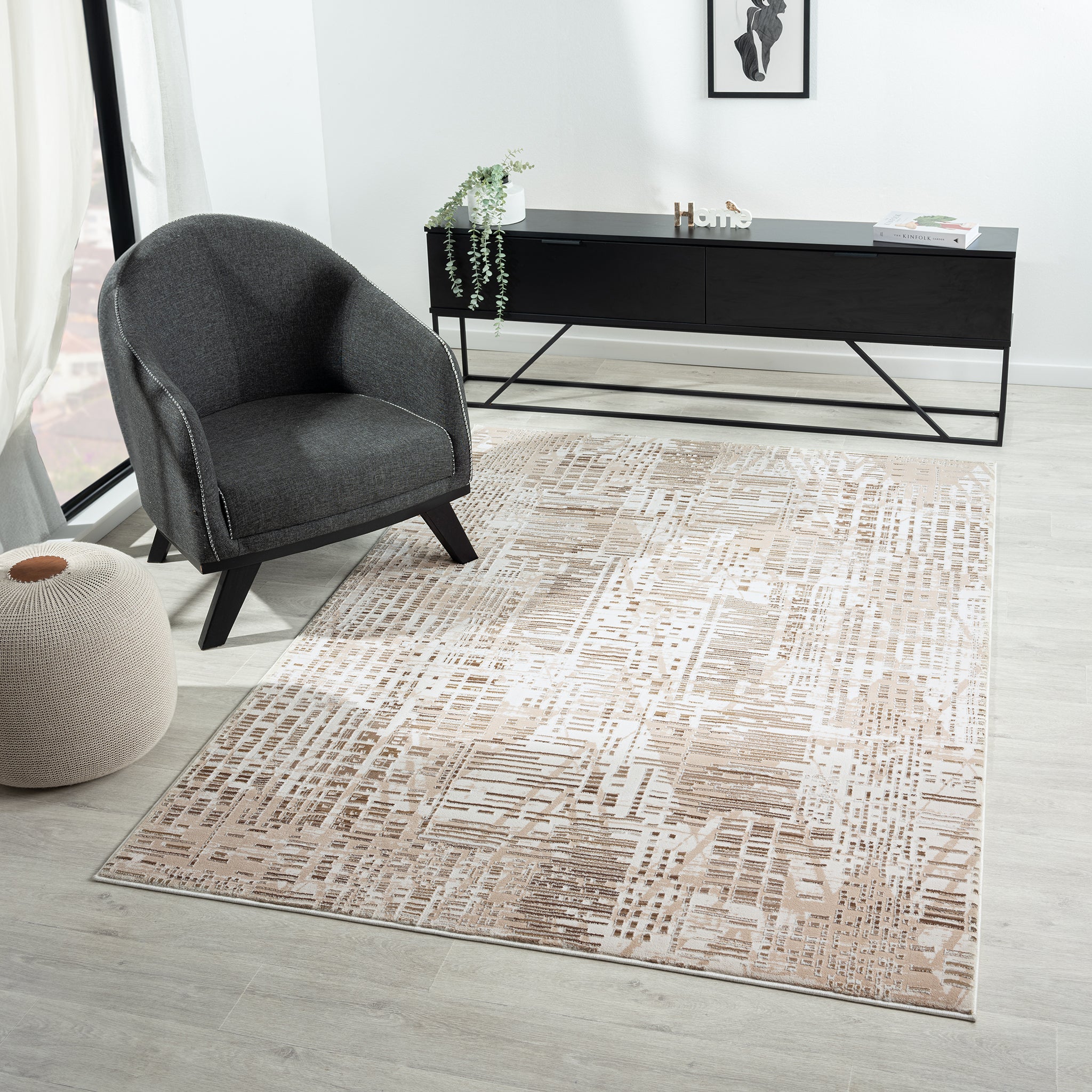Grande Jacquard Rug Taupe