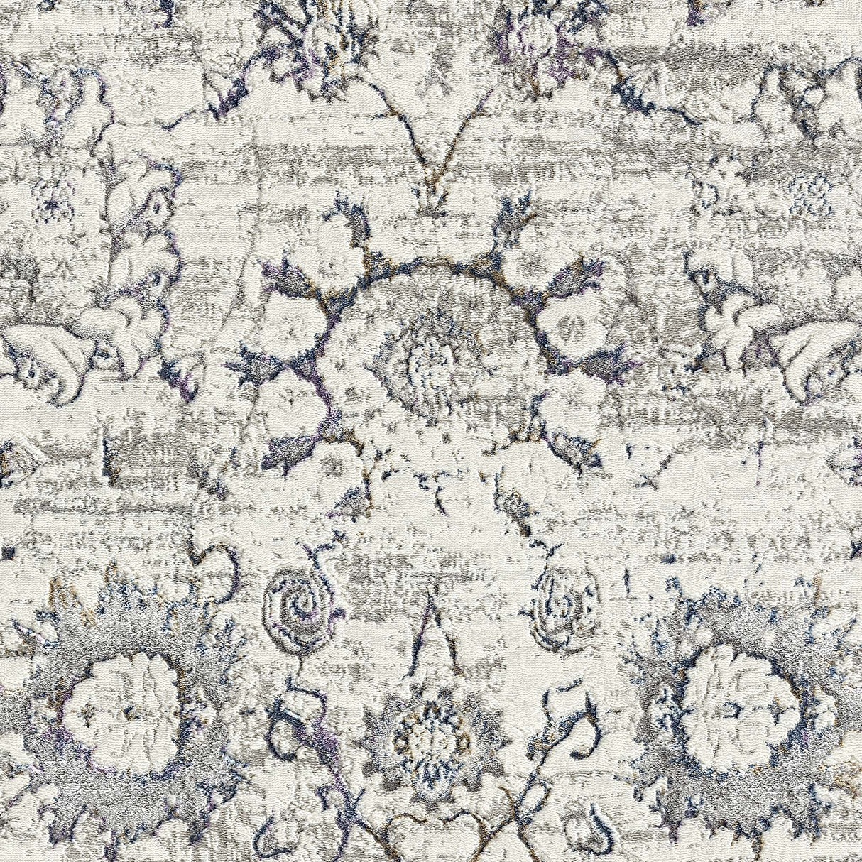 Luxe Vintage Textured Rug Cream