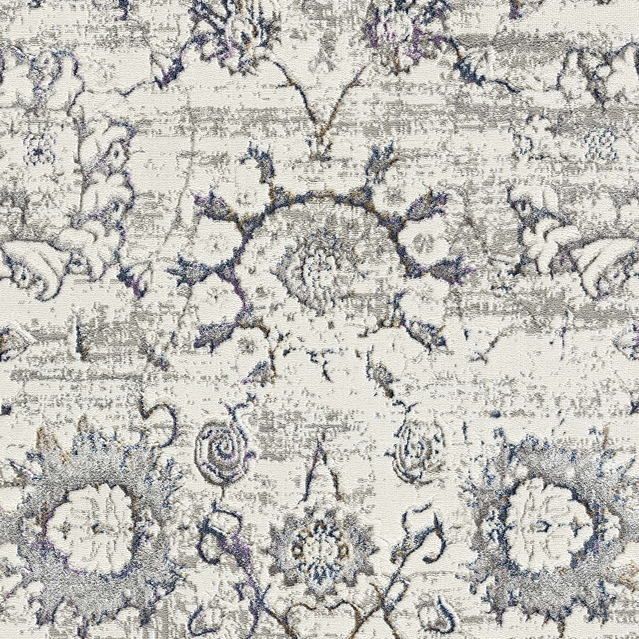 Luxe Vintage Textured Rug Cream