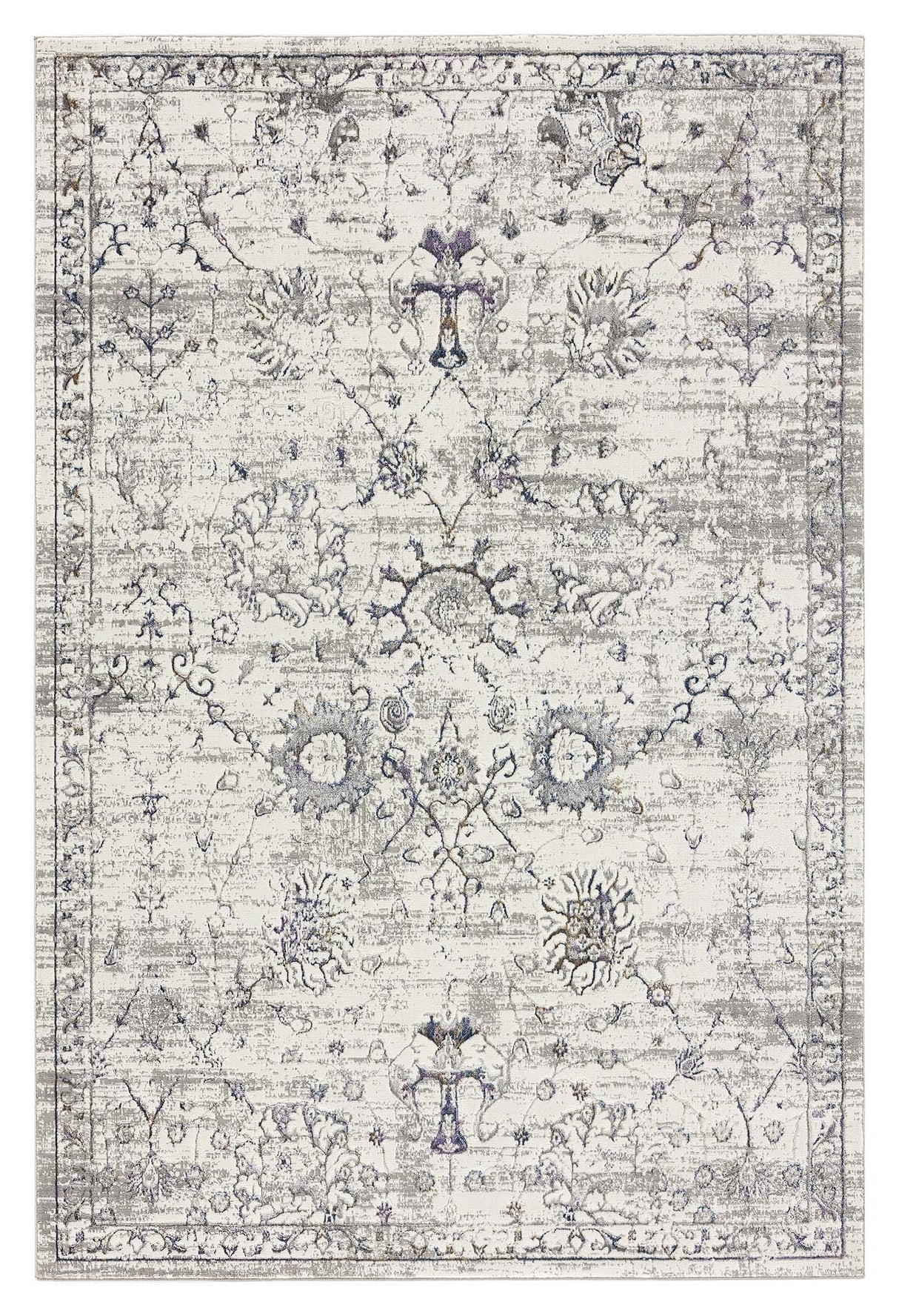 Luxe Vintage Textured Rug Cream