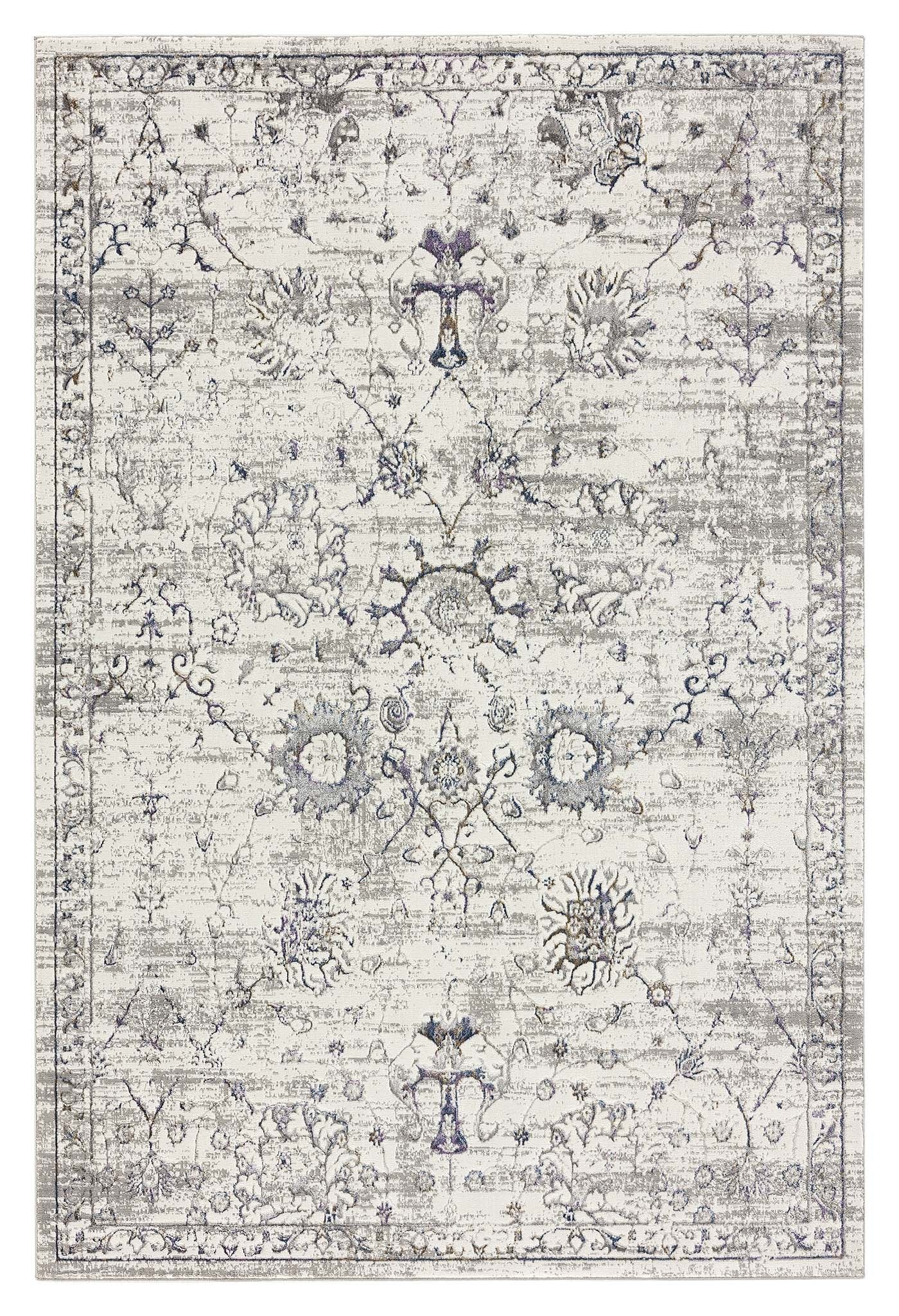 Luxe Vintage Textured Rug Cream