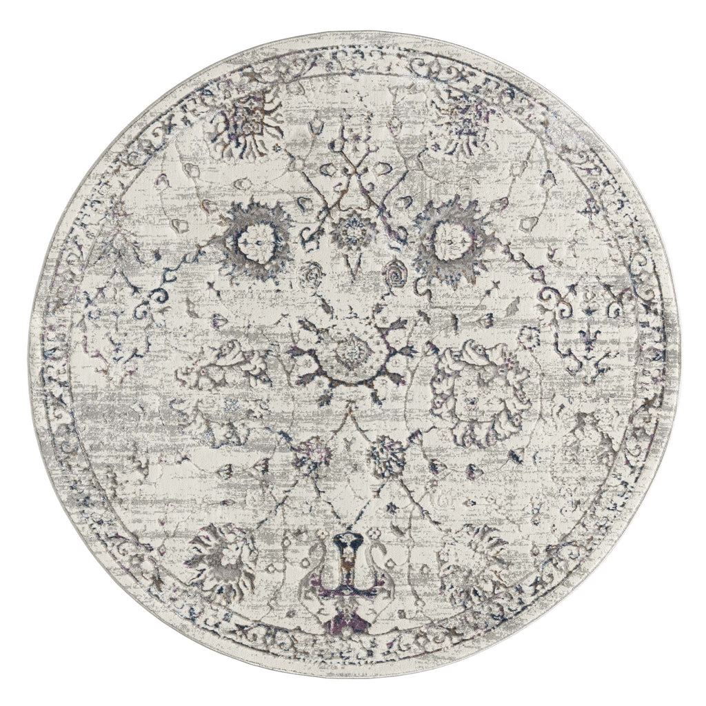 Luxe Vintage Textured Rug Cream