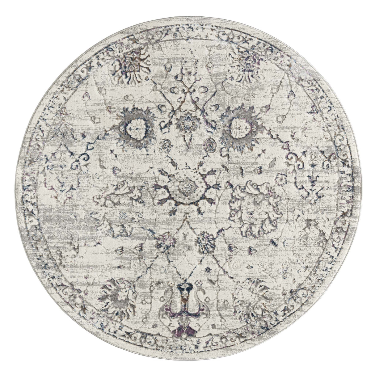 Luxe Vintage Textured Rug Cream