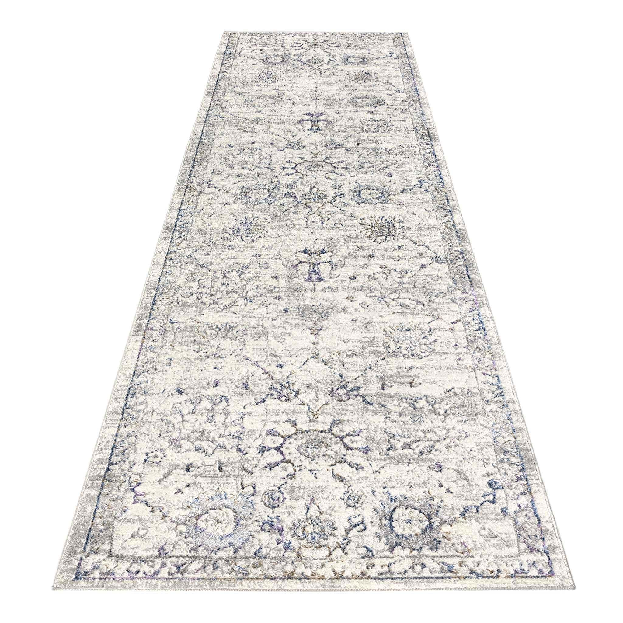 Luxe Vintage Textured Rug Cream