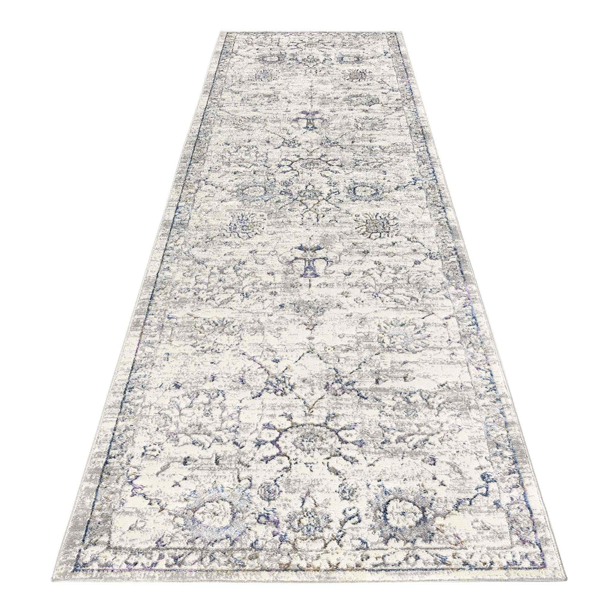Luxe Vintage Textured Rug Cream