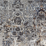 Luxe Vintage Textured Rug Dark Grey