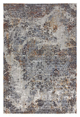 Luxe Vintage Textured Rug Dark Grey