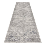 Luxe Vintage Textured Rug Light Grey