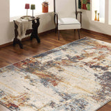 Oriental Multi Hues Rug Cream