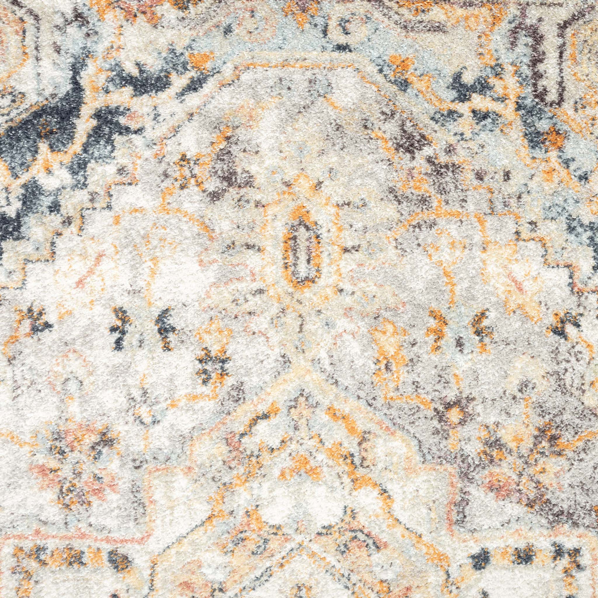 Ornate Persian Vintage Rug Blue