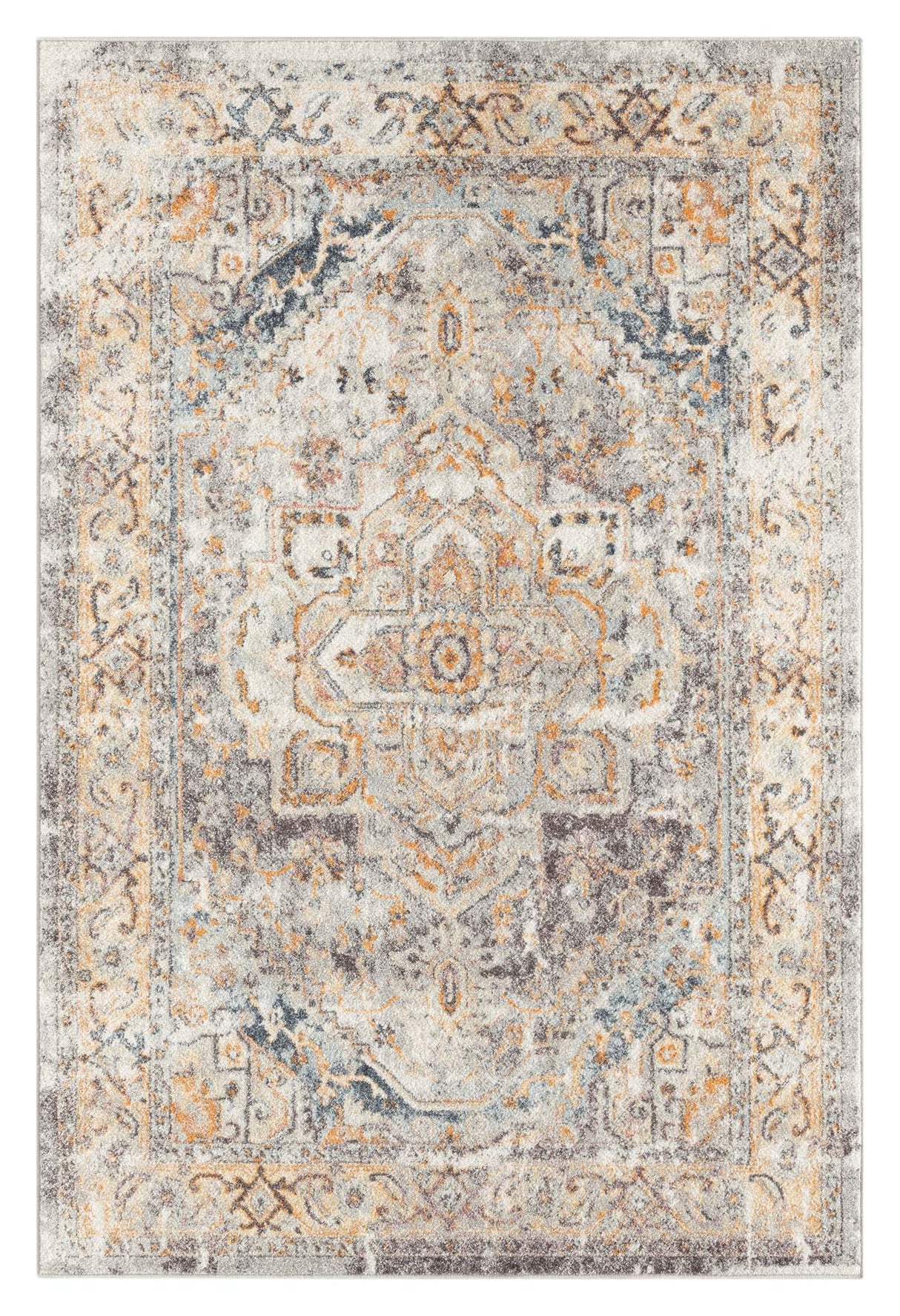 Ornate Persian Vintage Rug Blue
