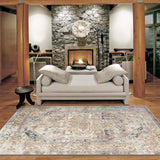 Ornate Persian Vintage Rug Blue
