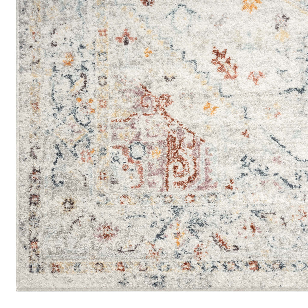 Ornate Persian Vintage Rug Cream