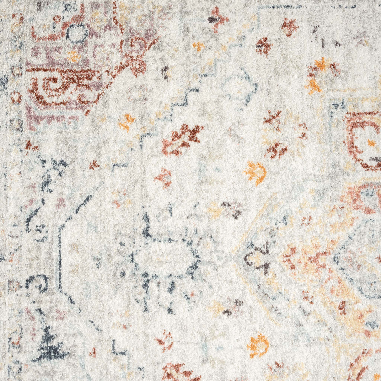 Ornate Persian Vintage Rug Cream